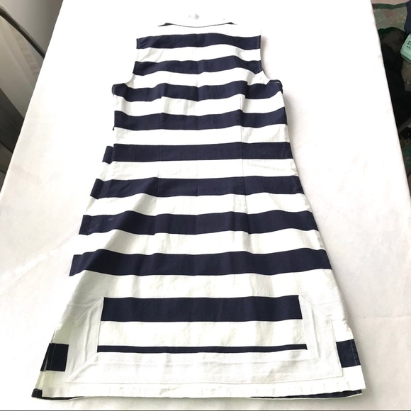Sail to Sable Navy Nautical Stripe Tank Dress - Picture 4 of 5